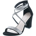 thumbnail image 1 of Top Moda Dressy/Formal Sandals High Heel Ankle Strap Open Toe Sandals, 1 of 7