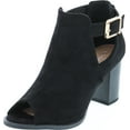thumbnail image 1 of Top Moda Lemie 1 Womens Cut Out Chunky Heel Sandals, 1 of 7