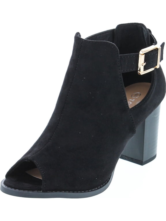 Lemie 1 Womens Cut Out Chunky Heel Sandals