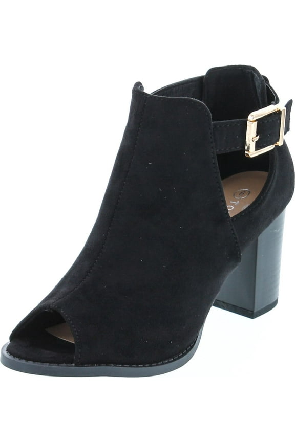 Lemie 1 Womens Cut Out Chunky Heel Sandals