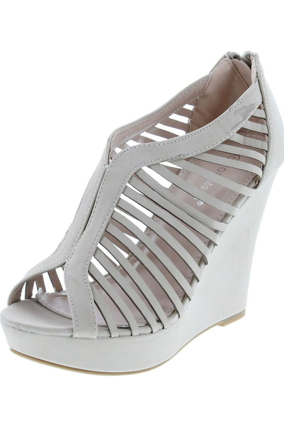 Womens Denver-1 Gladiator Wedge Heel Sandals