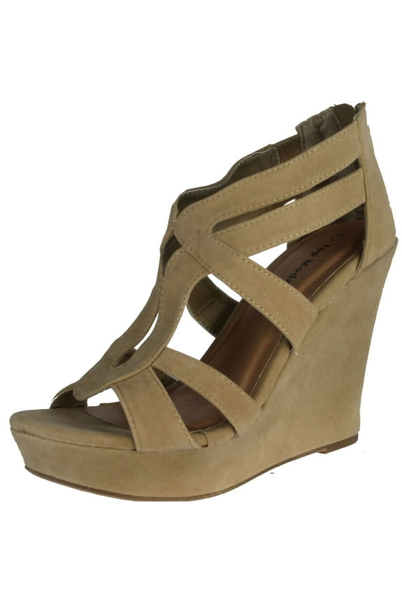 Womens Lindy-66 Open Toe Platform Wedge Sandals