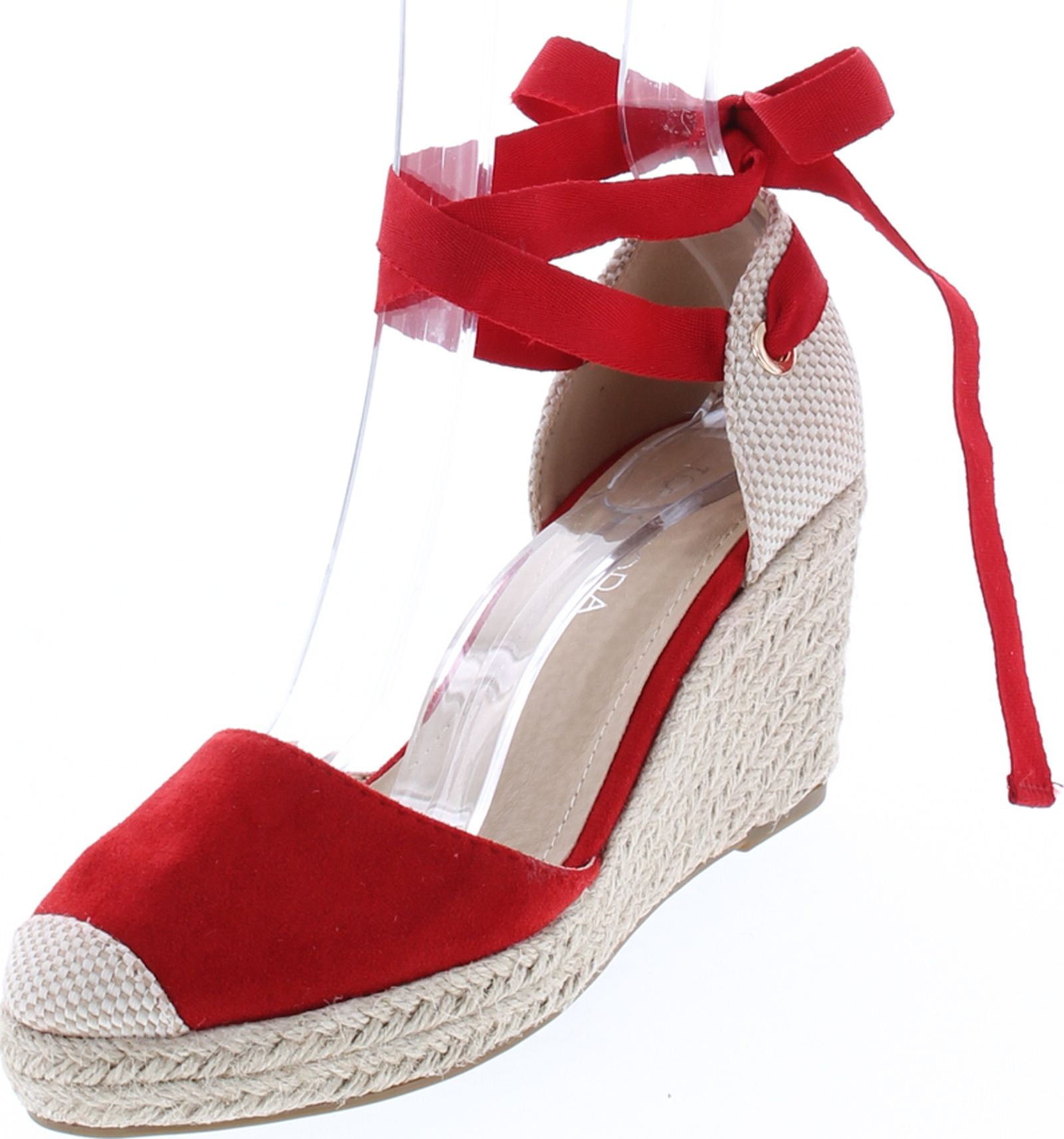 Red tie up clearance wedges