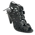 thumbnail image 1 of Top Moda Yucca-1 Women's Peep Toe Cut Out Sling Back Mid Heel Caged Sandals, 1 of 6