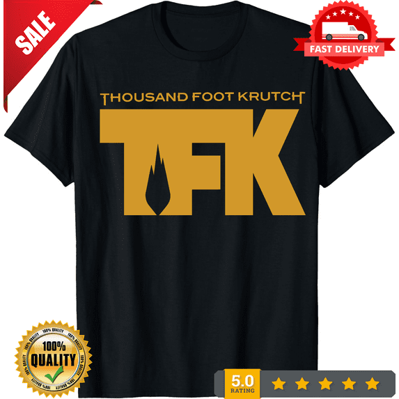 Top NewThousand Foot Krutch001 TFK Rock Band Logo Mens Black TShirt To Sale, LIMITED EDITION-TH65633