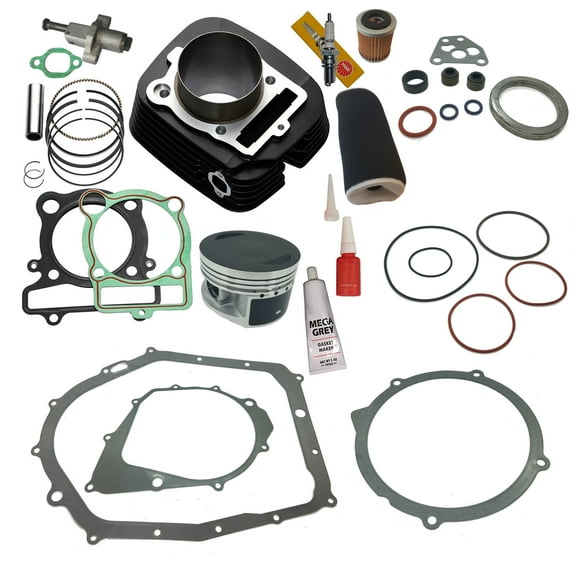 Top Notch Parts Yamaha Bruin 350 Cylinder Piston Ring Gasket Air Oil Filter Top End Kit Set 2004-2006 04-06