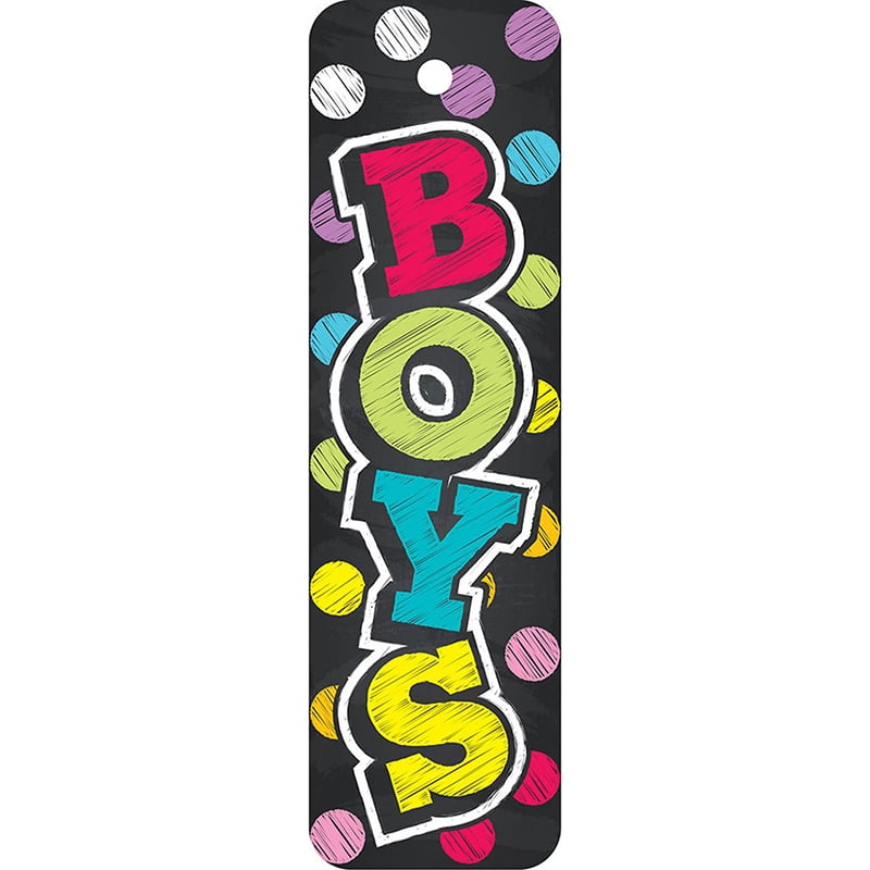 Top Notch Teacher Products Plastic Hall Pass, Neon Chalk Boys