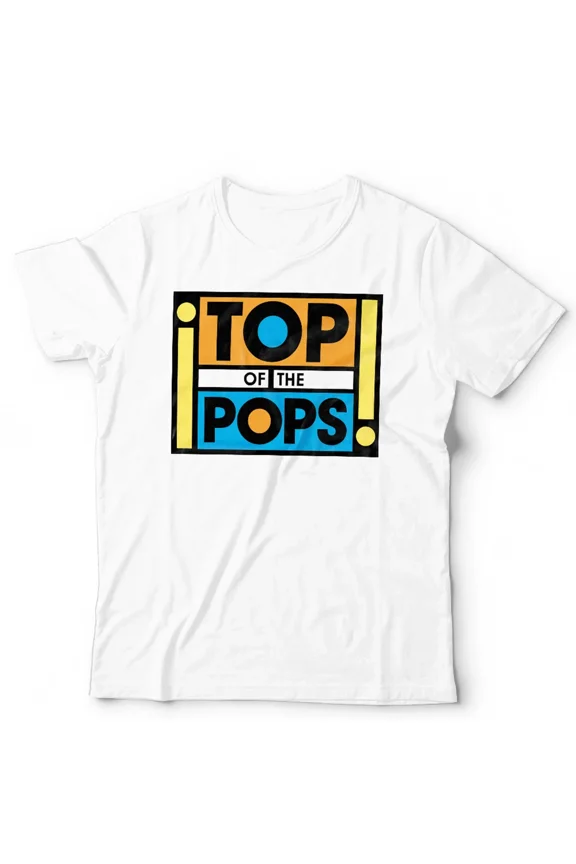 Top Of The Pops Retro Vintage Music Chart TV Nostalgia Graphic Unisex T-Shirt, up to size 5XL