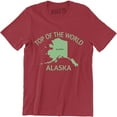 thumbnail image 1 of Top Of The World Alaska Funny State Anchorage Frontier Men's T-Shirt, 1 of 4