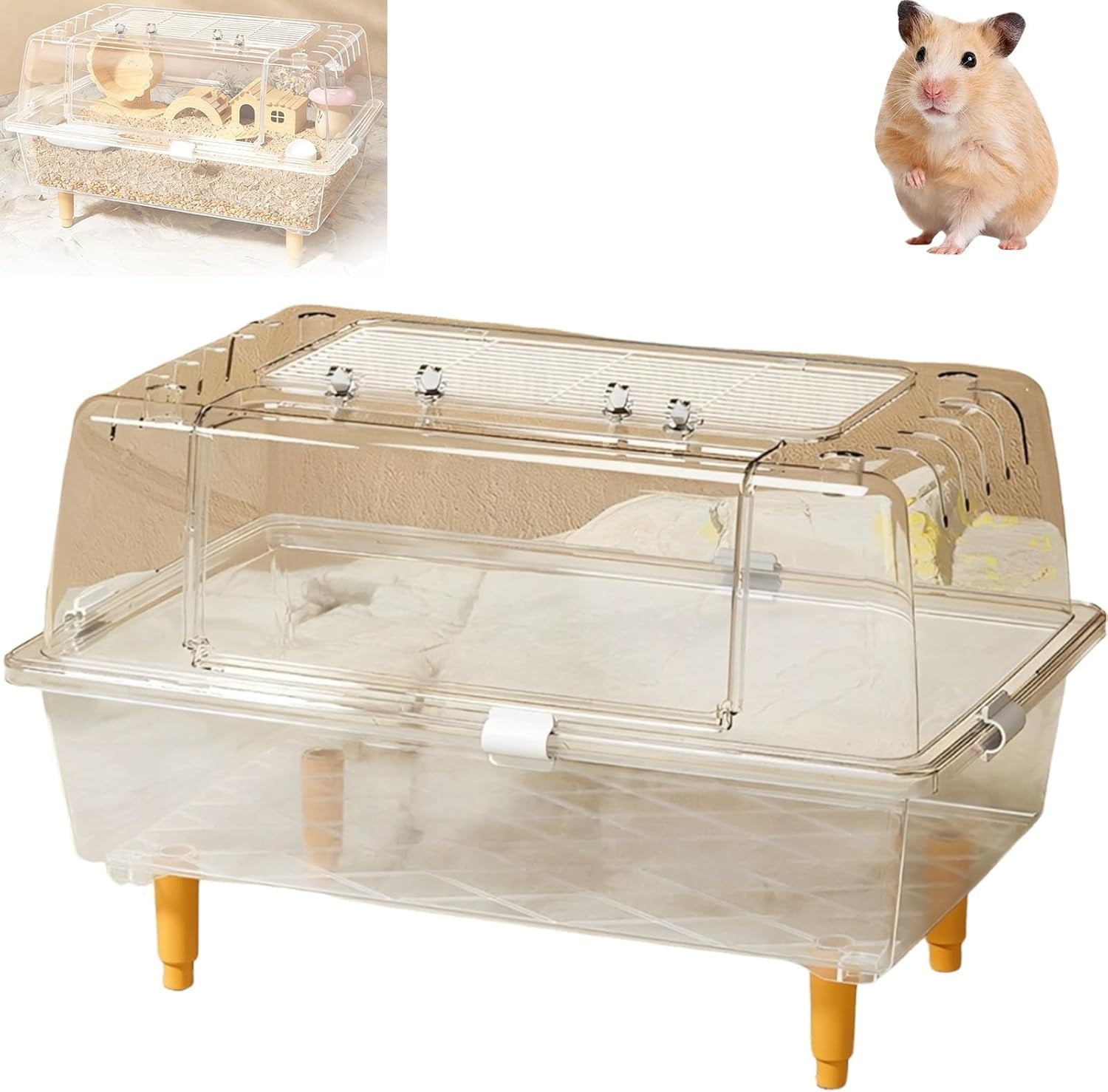 Picture of Top Open Mouse Cage for Pet Mice, Large Hamster Cage Hamster Cage with ...