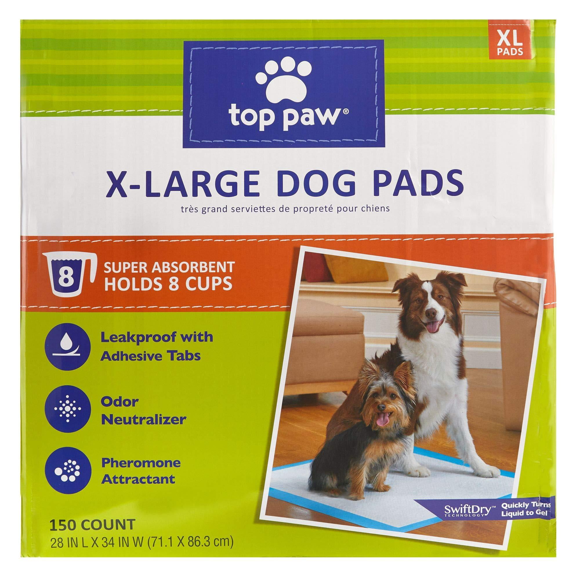 28 x 34 X-Large Dog Training Pads, 4 Packs, 160 Count