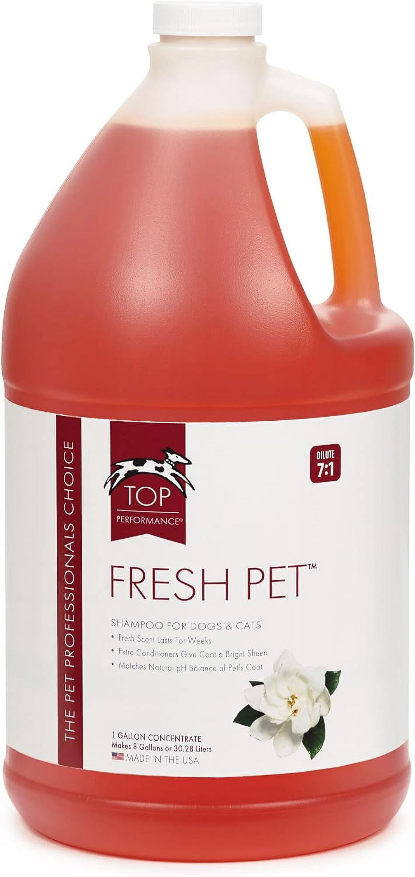 Top Performance Fresh Pet Shampoo, 1Gallon,Black