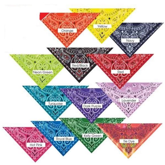 Top Performance Paisley Dog Bandanas, Light Green