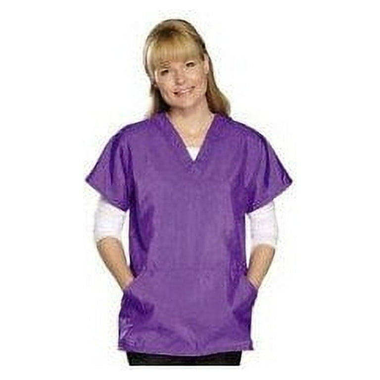 Top Performance V Neck Grooming Smocks Comfortable Pull Over Nylon Tops for Professional Pet Groomers Medium Plum Walmart