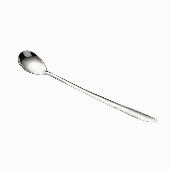 Top Pet 10Pcs Long Handle Stainless Steel Coffee Ice Cream Dessert Tea Spoon Tableware