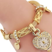 BLUELANS Top Pet Fashion Women's Love Heart Bracelet Watch Charm Band Analog Quartz Wrist Watch