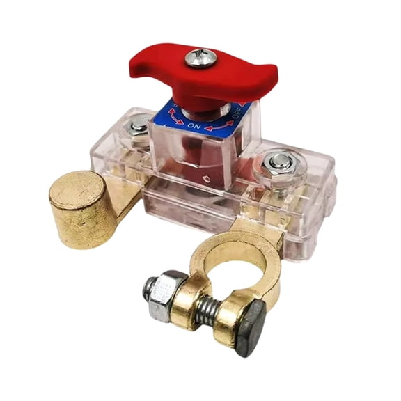 Top Post Battery Disconnect Switch, Car Battery Disconnect Switch, 12V-24V Battery Cut/Shut Off kit for Car RV Boat Truck ATV, Suitable for Negative Terminal, Flexible Installation Options