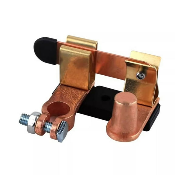 Top Post Knife Blade Master Switch, Ampper 12V / 24V Battery Disconnect Switch Isolator Power Cut Off for Marine Car Boat RV ATV (Negative, Vertical)