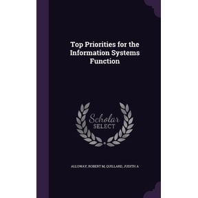 Top Priorities for the Information Systems Function (Hardcover)