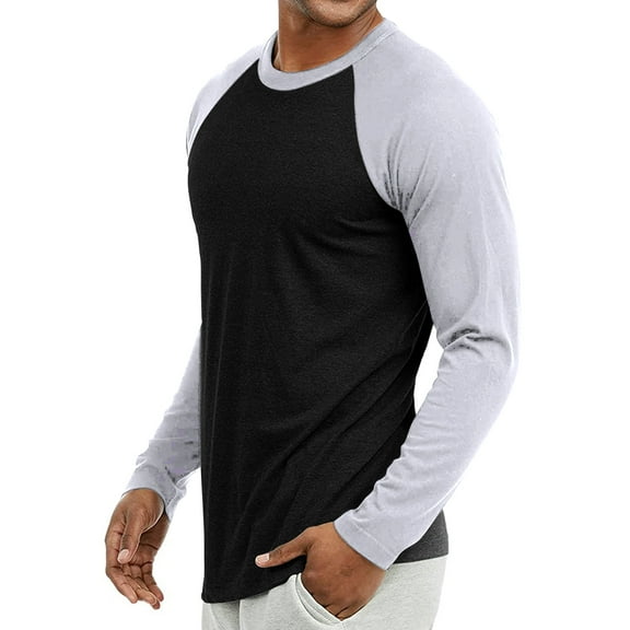 Top Pro Men & Women Long Sleeve Baseball Raglan Tee Shirt Top (S-3XL)