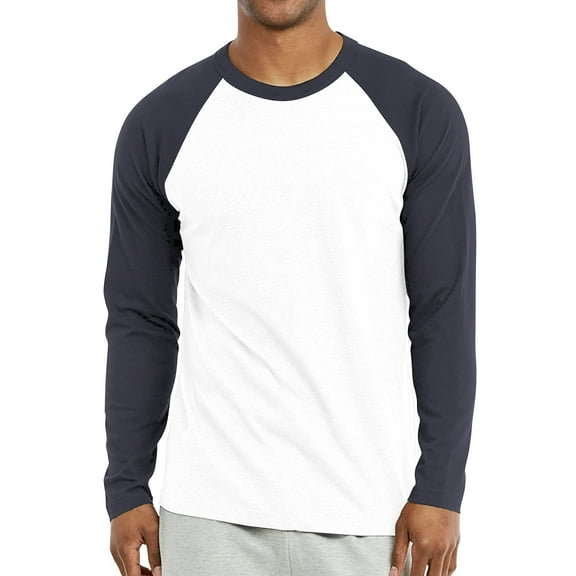 Top Pro Men & Women Long Sleeve Baseball Raglan Tee Shirt Top (S-3XL)