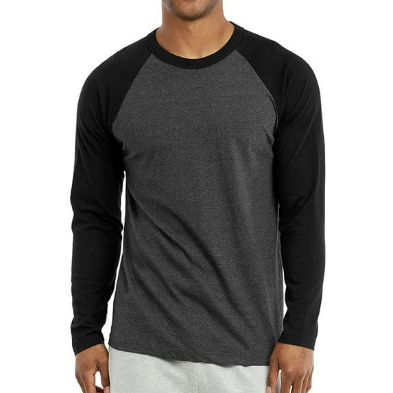 Top Pro Men & Women Long Sleeve Baseball Raglan Tee Shirt Top (S-3XL)
