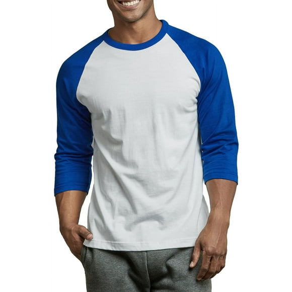 Top Pro Men's 3/4 Sleeve Crew Neck Raglan Jersey Baseball Tee Shirts (Single and Multi Packs Available)