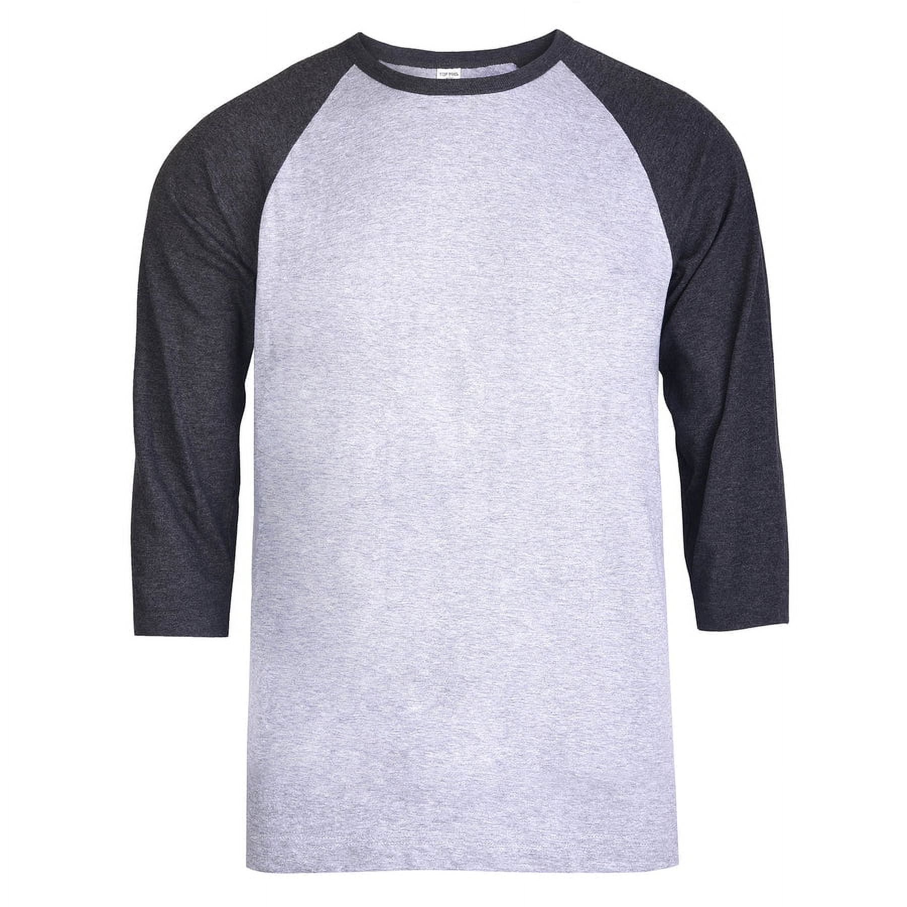 T-Shirt Baseball A Manica Lunga Fotl | Unisex Con Collo A Contrasto, 100% Cotone, Per Uomo E Donna, Taglie S-2XL - 2