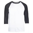 thumbnail image 1 of Top Pro Men's 3/4 Sleeve Crew Neck Raglan Jersey Baseball Tee Shirts (Single and Multi Packs Available), 1 of 1