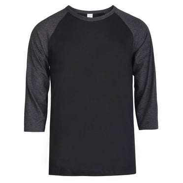 Top Pro Men's 3/4 Sleeve Crew Neck Raglan Jersey Baseball Tee Shirts (Single and Multi Packs Available)