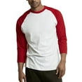 thumbnail image 1 of Top Pro Men's 3/4 Sleeve Crew Neck Raglan Jersey Baseball Tee Shirts (Single and Multi Packs Available), 1 of 4