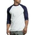 thumbnail image 1 of Top Pro Men's 3/4 Sleeve Crew Neck Raglan Jersey Baseball Tee Shirts (Single and Multi Packs Available), 1 of 4