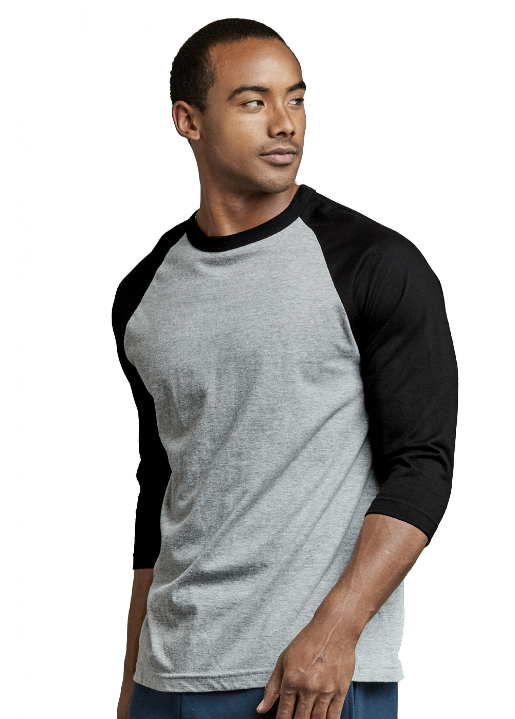 247 Frenzy Men's Essentials Top Pro 3/4 Sleeve Raglan Baseball Tee