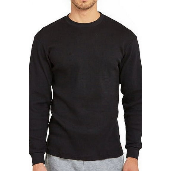 Top Pro Men's Classic Waffle Knit Heavyweight Cotton Long Sleeve Thermal T-Shirt Top