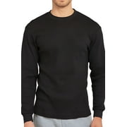 TOP PRO Men's Classic Waffle Knit Heavyweight Cotton Long Sleeve Thermal T-Shirt Top