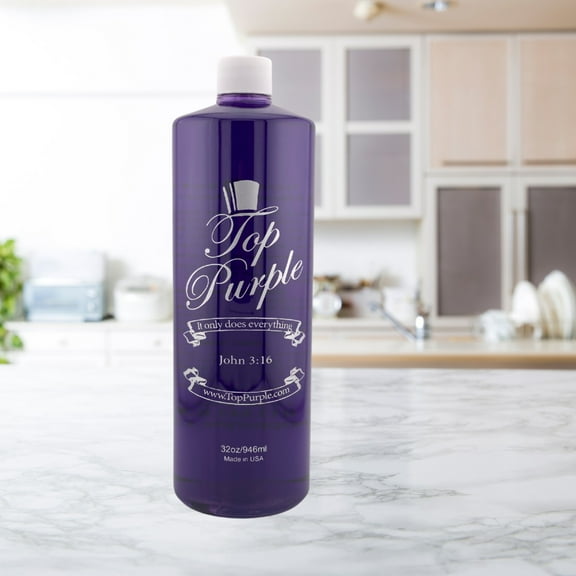 Top Purple Jewelry and More Cleaner - 32 oz. Bottle with Free 2 oz Bottle