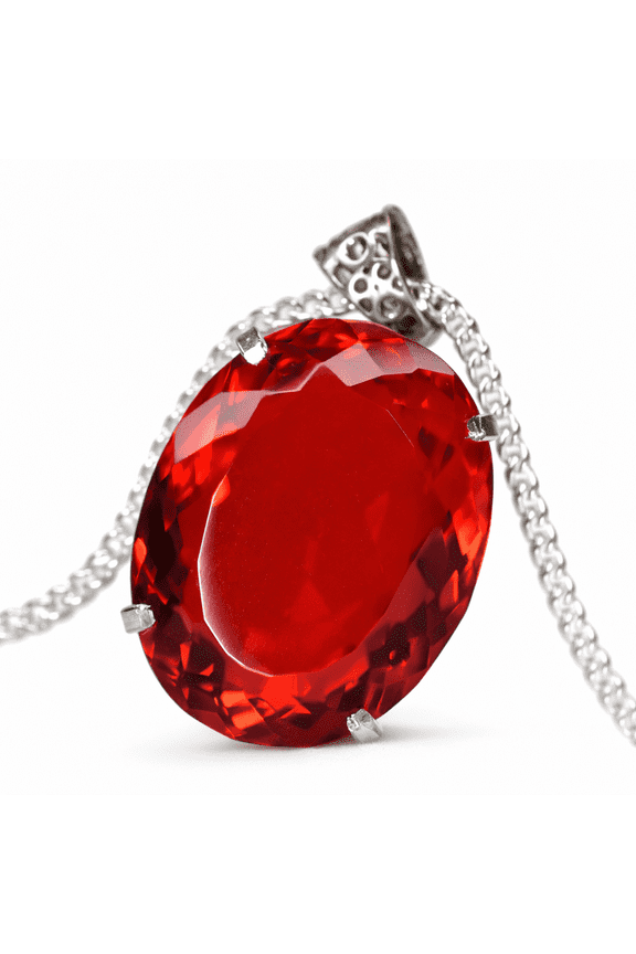 Gemsgrowth Natural Pigeon Blood Ruby 925 Sterling Silver Pendant, Certified, Handmade Gift, Anniversary, Birthday, Wedding