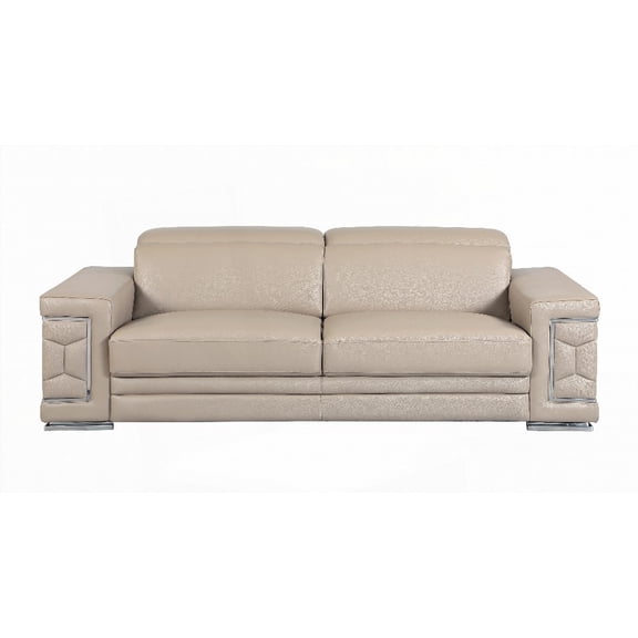 Modern Italian Leather 3-Seater Sofa 2208075cm