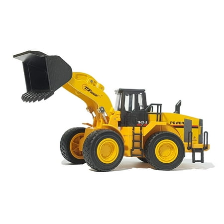 Top Race Diecast Heavy Metal Construction Toy Front Loader Tractor Model 1:40