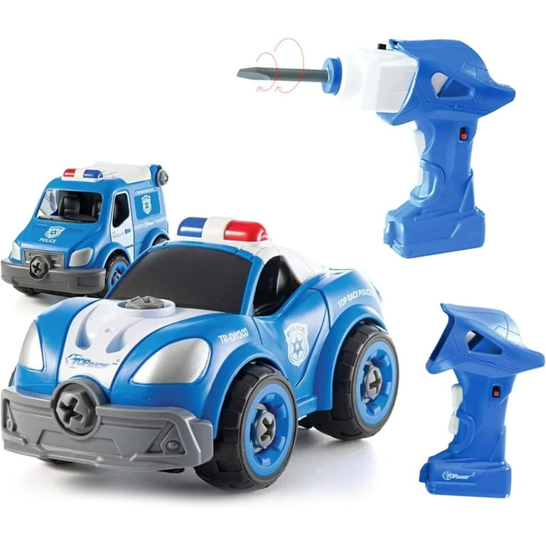 Top Race 3-in-1 Kids Vehicle Toy | Electric Police Car