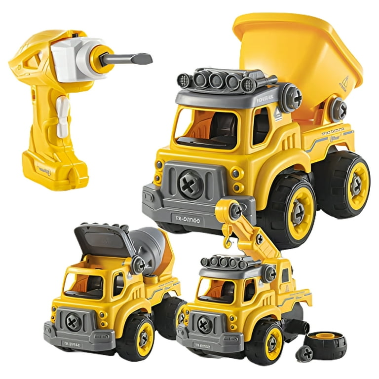 Top Race 3-in-1 RC, Battery-Powered DIY Toy Truck, Kids Building