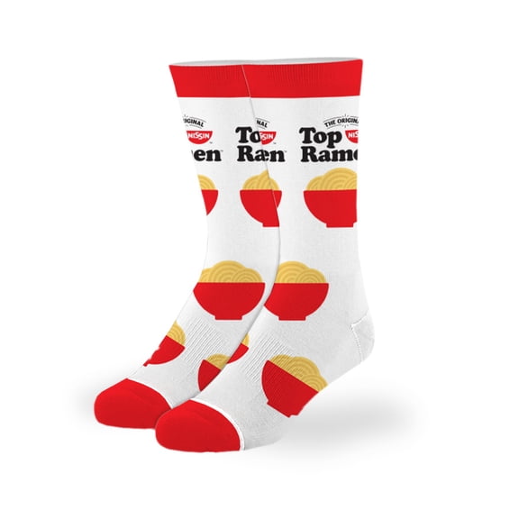Cool Socks Top Ramen Bowls Novelty Crew Socks Officially Licensed Food Graphic Little Kids Unisex