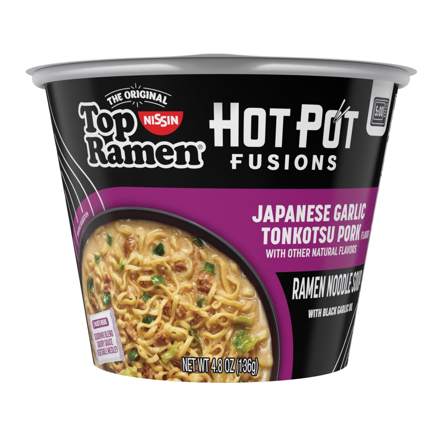 Top Ramen Hot Pot Fusions Japanese Tonkotsu Garlic Pork
