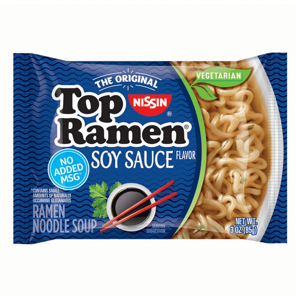 Top Ramen Noodles Soy Sauce Flavor 3 oz.