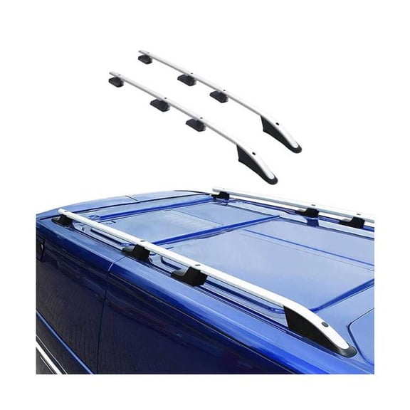 Omac USA 2626931L Sport Aluminum Long Roof Rail Rack for 2014 Ford Transit L3, Gray - 2 Piece