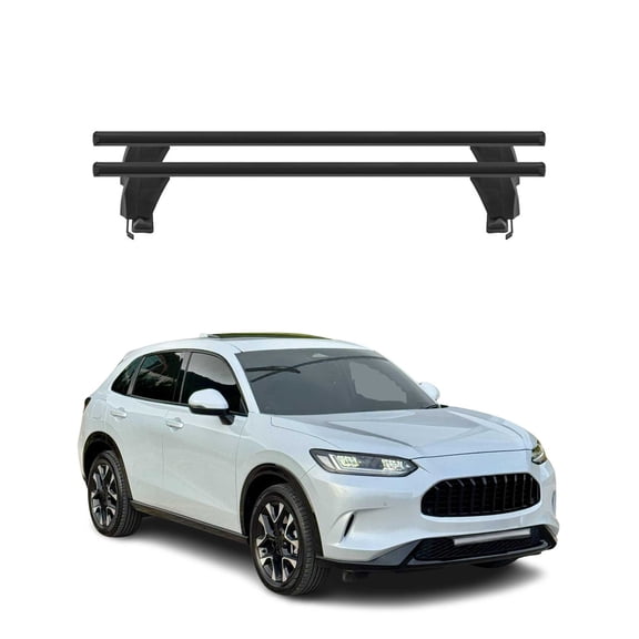 Top Roof Racks Cross Bars Luggage Carrier for Honda HR-V 2023-2026 Alu Black 2x