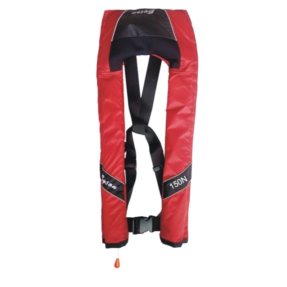 Top Safety Adult Life Jacket with Whistle - Auto Version Inflatable Lifejacket Life Vest PFD for Boating Fishing Kayaking Canoeing Sailing Paddle Boarding SUP Water Ski Light Weight Adjustable Size