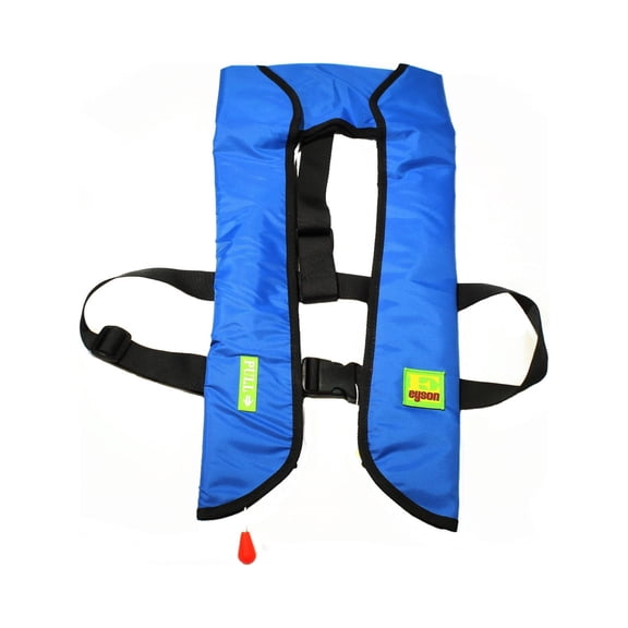 Top Safety Adult Life Jacket with Whistle - Auto Version Inflatable Lifejacket Life Vest PFD for Boating Fishing Kayaking Canoeing Sailing Paddle Boarding SUP Water Ski Light Weight Adjustable Size