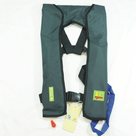 Top Safety Adult Life Jacket with Whistle - Auto Version Inflatable Lifejacket Life Vest PFD for Boating Fishing Kayaking Canoeing Sailing Paddle Boarding SUP Water Ski Light Weight Adjustable Size