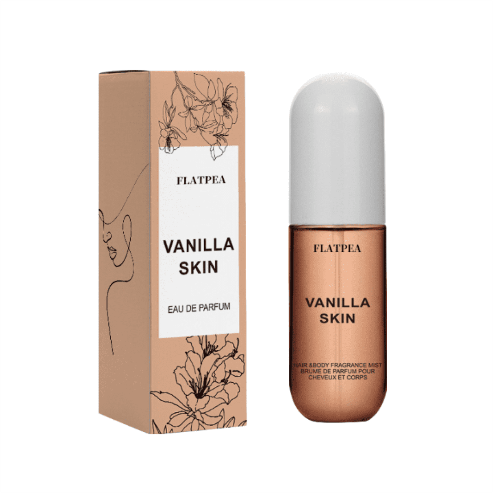 Top Sale! Vanilla Coconut Fragrance Spray Long-Lasting Fragrance Not Pungent Portable, Body & Hair Fragrance Mist Hair & Body Perfume Spray 50Ml, Fragrance Emanates, Fragrance Spray*1